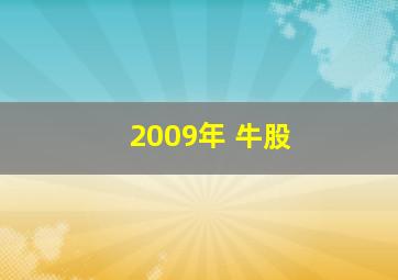 2009年 牛股